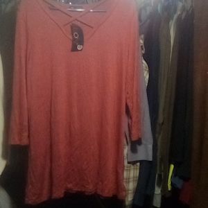 A large women's crisscross tunic